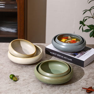 Cuenco de cerámica Retro para sopa, cuenco grande para mezclar ensaladas, porcelana, <span class=keywords><strong>Sushi</strong></span>, Sashimi, plato hondo, fruta, postre, cuenco para servir - Product Image 2
