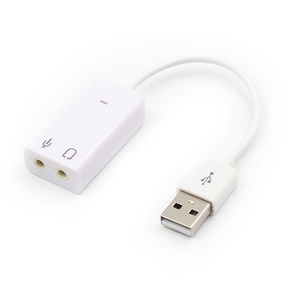 Kartu suara USB eksternal 7.1 adaptor USB ke 3D, mikrofon Headset <span class=keywords><strong>Audio</strong></span> suara Virtual 3.5mm Jack untuk Laptop PC Notebook - Product Image 2