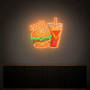 Impression UV de magasin Logo d'entreprise Led Lighting up Sign Décoration murale Matériau acrylique Éclairage mural pour décoration murale de magasin - Product Image 5