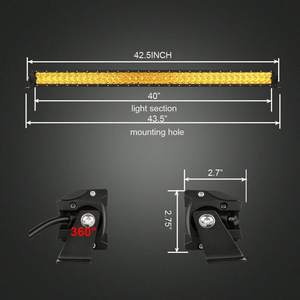 Barre lumineuse étanche IP68 10-30v, Super brillante, 42 pouces, 240w, LED, pour camion, SUV, UTV, ATV, 4x4, 4WD - Product Image 5