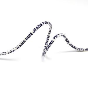 Custom Logo Cord Nylon Jacquard Drawstring With Letters Clothing Pants Round Recycled Rope Drawcord - Product Image 6