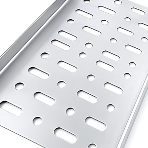 Goulotte de câblage ventilée en <span class=keywords><strong>acier</strong></span> prégalvanisé perforé pour projets de câblage commerciaux et de construction - Product Image 4