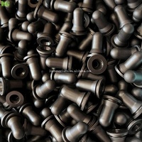 Ampoules en caoutchouc de silicone blanc noir mat NBR ampoule en caoutchouc nitrile métal plastique 22mm 20mm or argent blanc capuchon compte-gouttes