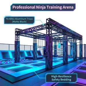 <span class=keywords><strong>Castillo</strong></span> Inflable <span class=keywords><strong>de</strong></span> Lujo con Temática Cyberpunk, Área <span class=keywords><strong>de</strong></span> Juegos Interior con Circuito Ninja Warrior y Tobogán Aéreo - Product Image 3