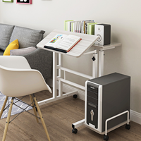Bureau d'ordinateur pliable en bois convertible, réglable en hauteur, pour le bureau et la chambre, design contemporain