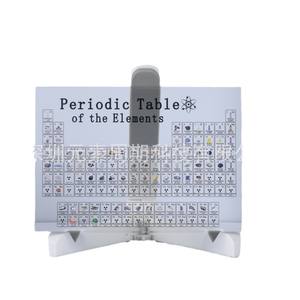 Tabla periódica de los elementos de acrílico, impresión transparente de elementos químicos, adorno rectangular para escritorio, regalo para profesores - Product Image 3