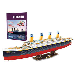 Modèle de bateau de croisière à assembler soi-même, 116 pièces, papier, <span class=keywords><strong>Titanic</strong></span>, <span class=keywords><strong>puzzle</strong></span> 3D pour enfants - Product Image 1