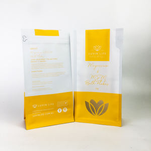 Bolsa de embalaje de alimentos secos personalizada respetuosa con el medio ambiente, bolsa superior con cremallera de pie para impresión de alimentos compuestos - Product Image 2