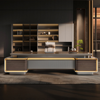 Bureau de direction haut de gamme en gros, différentes tailles disponibles, construction stable, mobilier de bureau professionnel