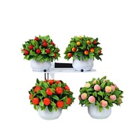 Hot-Selling Nep Fruit Kleine Potplanten Versieren Feestelijke Ornamenten Kunstbloemen