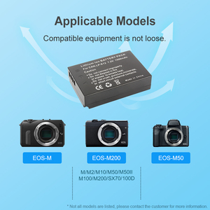 LP-E12 7.2V 1500Mah Li-Ion Oplaadbare Batterij Voor Canon Eos <span class=keywords><strong>M</strong></span> M2 M10 100d Rebel Sl1/100d Digitale Camera 'S - Product Image 4