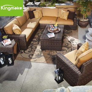Minimalist Design <b>Rattan</b> Outdoor Patio Garden Furniture Fancy and Table Sets With Cushions - Product Image 6