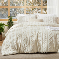 Ensemble de literie touffeté Boho confort de luxe pour la maison Ensemble de couette 3/4 pièces Jacquard de qualité supérieure pour une utilisation en toutes saisons