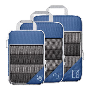 Kit de bolsas de viaje impermeables de estilo moderno, conjunto de bolsas de equipaje portátiles con cierre de cremallera transpirable, organizador de ropa para viajes - Product Image 5
