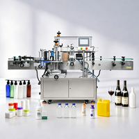 Machine d'étiquetage automatique double face pour bouteilles rondes, plates et carrées, machine d'étiquetage de haute qualité, meilleur prix usine