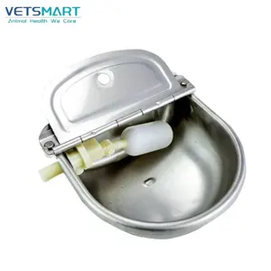 Easy Clean Stainless Steel Floating Ball Valve Stock Water Bowl With Drainage Hole for Cattle Horse Pig Sheep Cow Drinking