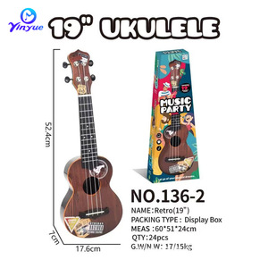 Ukelele para niños, juguete musical de 19 pulgadas para principiantes, estudiantes, niños, niñas, juguete unisex, instrumento de guitarra - Product Image 4