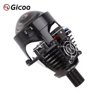 Projecteur LED GICOO 2,5 pouces Bi-LED Faisceau Haut/Bas Halo H4/H7/9005/9006 12V 20000 Lumens 6000K pour Rétrofit/Amélioration Automobile