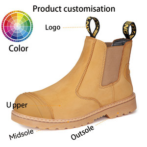 ANTENG Chaussures de sécurité respirantes en cuir nubuck à bout en acier pour hommes Chaussures de sécurité pour ouvriers Vente directe d'usine - Product Image 2