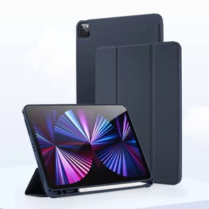 Étui de protection pour tablette à rabat tri-pliant, <span class=keywords><strong>coque</strong></span> rigide pour <span class=keywords><strong>iPad</strong></span> <span class=keywords><strong>10</strong></span> 11e génération <span class=keywords><strong>10</strong></span>,9 pouces, étui en cuir PU anti-chute avec porte-stylet - Product Image 1