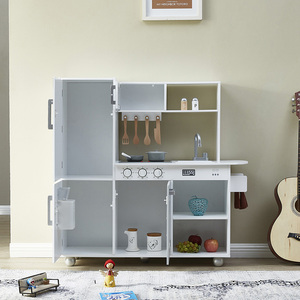 Nouveau design de <span class=keywords><strong>chef</strong></span> préscolaire, ensemble de cuisine pour garçons et filles, jouets alimentaires en bois, <span class=keywords><strong>jouet</strong></span> de cuisine en bois pour enfants - Product Image 2