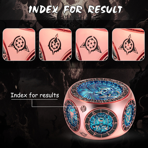 Juego de <span class=keywords><strong>Dados</strong></span> Giratorios de Aleación de Zinc de 8 Caras y Doble Cara, Color Oro Rosa, 8 Piezas - <span class=keywords><strong>Dados</strong></span> para Juegos de <span class=keywords><strong>Rol</strong></span> D&D <span class=keywords><strong>con</strong></span> Caja de Regalo de Monstruos Hexagonales - Product Image 3