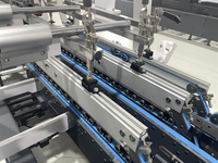 Máquina Automática China Plegadora y Encoladora de Cajas de 6 Esquinas con Piezas de Fondo Bloqueable y Tratamiento de Plasma