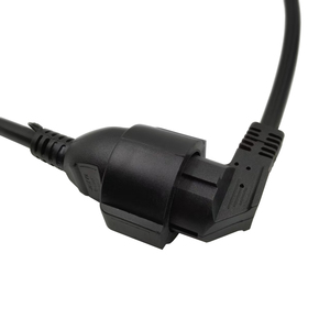 Câble d'extension d'alimentation mâle-femelle coudé type F Schuko UE, H05VV-F 3G2.5mm², 16A 250V AC, 1m - Product Image 5