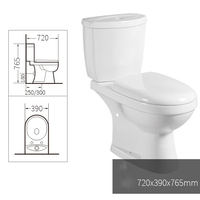 Toilette Gabinetto parme wc pan bagno completo coppia sanitario a pavimento salle de bain commode chasse d'eau cuvette de toilette