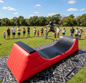 <span class=keywords><strong>Rampe</strong></span> de <span class=keywords><strong>skate</strong></span> gonflable rouge à alimentation directe d'usine, <span class=keywords><strong>rampe</strong></span> de <span class=keywords><strong>skate</strong></span> gonflable commerciale pour la location et les parcs de <span class=keywords><strong>skate</strong></span> - Product Image 2