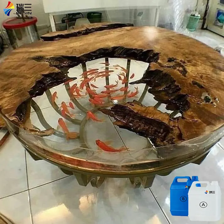 सुपर स्पष्ट Epoxy के लिए कास्टिंग अस्थायी Epoxy झरना नदी टेबल