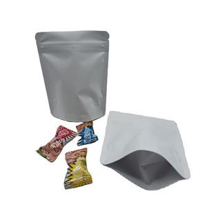 Meilleure finition mate noir blanc couleur debout fermeture à glissière refermable zip-lock feuille d'aluminium mylar sacs d'emballage alimentaire pochettes - Product Image 5