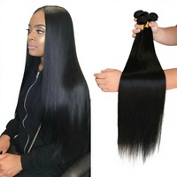 Lot de Cheveux Humains Raides Indiens Remy, Couleur Naturelle, Cuticules Alignées, pour Tissage