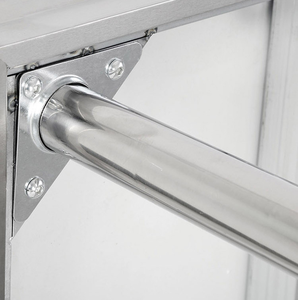 Carrello <span class=keywords><strong>da</strong></span> <span class=keywords><strong>Cucina</strong></span> Commerciale Personalizzato in Acciaio Inossidabile con 4 Ruote e Doppio Ripiano, Mobile per Hotel e Ristoranti - Product Image 2