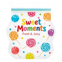 Sacs en plastique refermables à fermeture éclair découpés sur mesure, personnalisables, acceptant l'impression OEM pour les scènes de fête, les cadeaux et les occasions spéciales