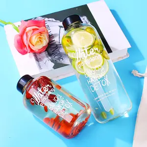 2024 Wholesale 600ml 1000ml High quality Fruit Tea Water bottle cup with leakproof lid small mouth