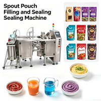 Machine automatique de remplissage et de scellage de sachets à bec verseur, machine d'emballage de liquides en Doypack préformé pour sauces et jus, CE OEM ODM