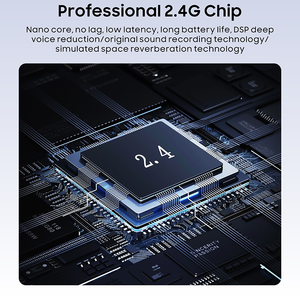 Hot-bán New kỹ thuật số hiển thị điện không dây Lavalier Microphone một-to-hai tiếng ồn-hủy bỏ cho điện thoại di động máy ảnh - Product Image 4