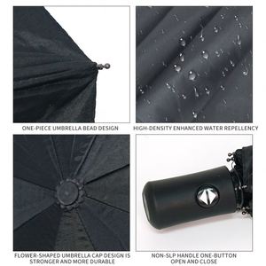 Parapluie pliant automatique de haute qualité avec logo personnalisé et revêtement anti-UV pour la pluie – Promotion usine - Product Image 4