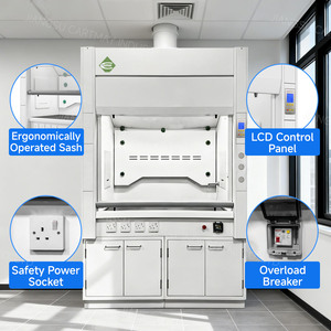 CARTMAY - Meubles de laboratoire certifiés CE - Hotte à fumées entièrement en acier avec armoire pour laboratoires de chimie, écoles et hôpitaux - RTS-T - Product Image 2