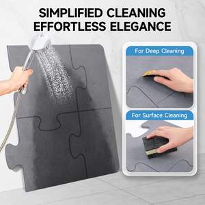 Alfombra <span class=keywords><strong>de</strong></span> baño CF grande <span class=keywords><strong>de</strong></span> 32x20 pulgadas empalmada, alfombrilla <span class=keywords><strong>de</strong></span> <span class=keywords><strong>ducha</strong></span> <span class=keywords><strong>de</strong></span> cocina, alfombrilla <span class=keywords><strong>de</strong></span> baño <span class=keywords><strong>de</strong></span> piedra absorbente antideslizante para secado <span class=keywords><strong>de</strong></span> platos <span class=keywords><strong>de</strong></span> bañera - Product Image 6