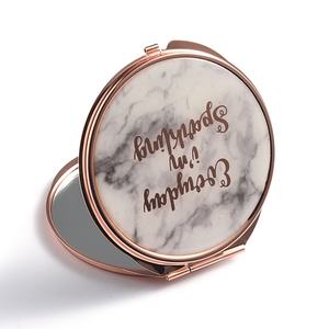 Wholesale Private Factory Promotional Metal Custom Pocket <b>Compact</b> Rose Gold <b>Mirror</b> - Product Image 5