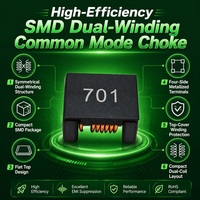 CHCM1211 Bobine d'inductance de mode commun 700 Ohm, filtre EMI, bobine d'inductance à montage en surface pour ligne de signal d'alimentation, inducteur CMS