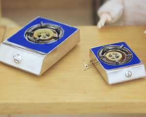 Miniatures de cuisinières à gaz en résine Art Déco pour <span class=keywords><strong>maison</strong></span> de poupée 1/6 1/12, modèle décoratif, rentrée scolaire - Product Image 2
