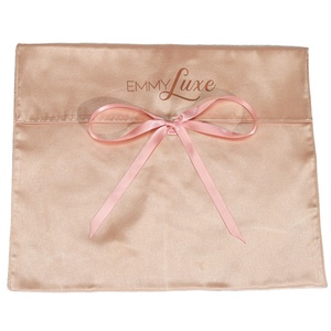 Bolsa de Satén Personalizada de Lujo para Ropa, Libros y Accesorios para el Cabello, Bolsa de Embalaje de Satén con Logotipo Personalizado y Lazo - Product Image 4