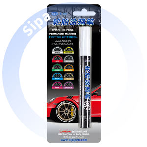 Sipa SP112 lastik Graffiti boya kalemi İmza su geçirmez Anti Fade lastik renk zarar vermez renkli lastik işaretleyici Pa 3mm - Product Image 1