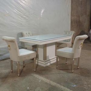 Muebles de comedor de estilo europeo, silla de estilo francés, mesa antigua, juego de comedor antiguo - Product Image 1