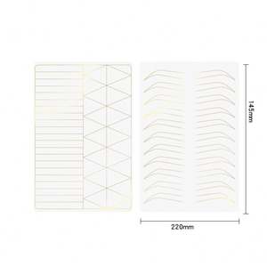 แผ่นฝึกหัดสักคิ้วถาวร สีผิวชมพู สำหรับฝึกสักปาก คิ้ว ลายเส้นไมโครเบลดดิ้ง พิมพ์สองด้าน ชุดอุปกรณ์ PMU - Product Image 5