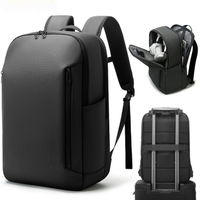 Sac à dos pour ordinateur portable Osgoodway, minimaliste, imperméable, en polyester, fin, pour les voyages d'affaires, pour hommes, pour les trajets domicile-travail