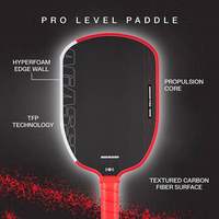 Raquette de fitness personnalisée PEAK en mousse EVA, pagaie alvéolée Gen4, thermoformée en fibre de carbone T700, épaisseur 14 mm pour l'entraînement
